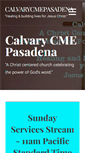 Mobile Screenshot of calvarycmepasadena.org